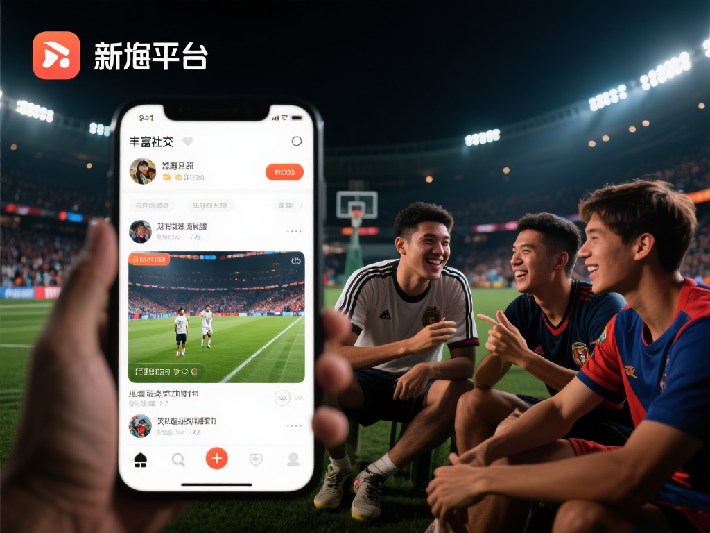 此外，平台还拥有丰富的社交功能——不论你是资深体育